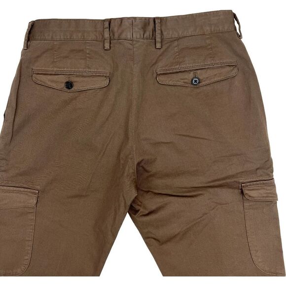 New Dylan Gray Men US 31 Brown Jeans Classic Fit Cargo Pants Cotton Regular - Picture 7 of 11